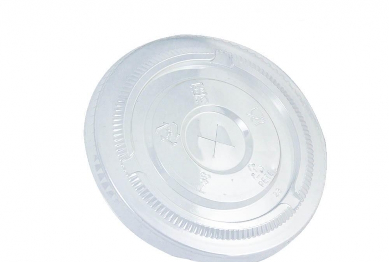 PET   اغطيه مسطحه للاكواب بلاستيكيه شفافه